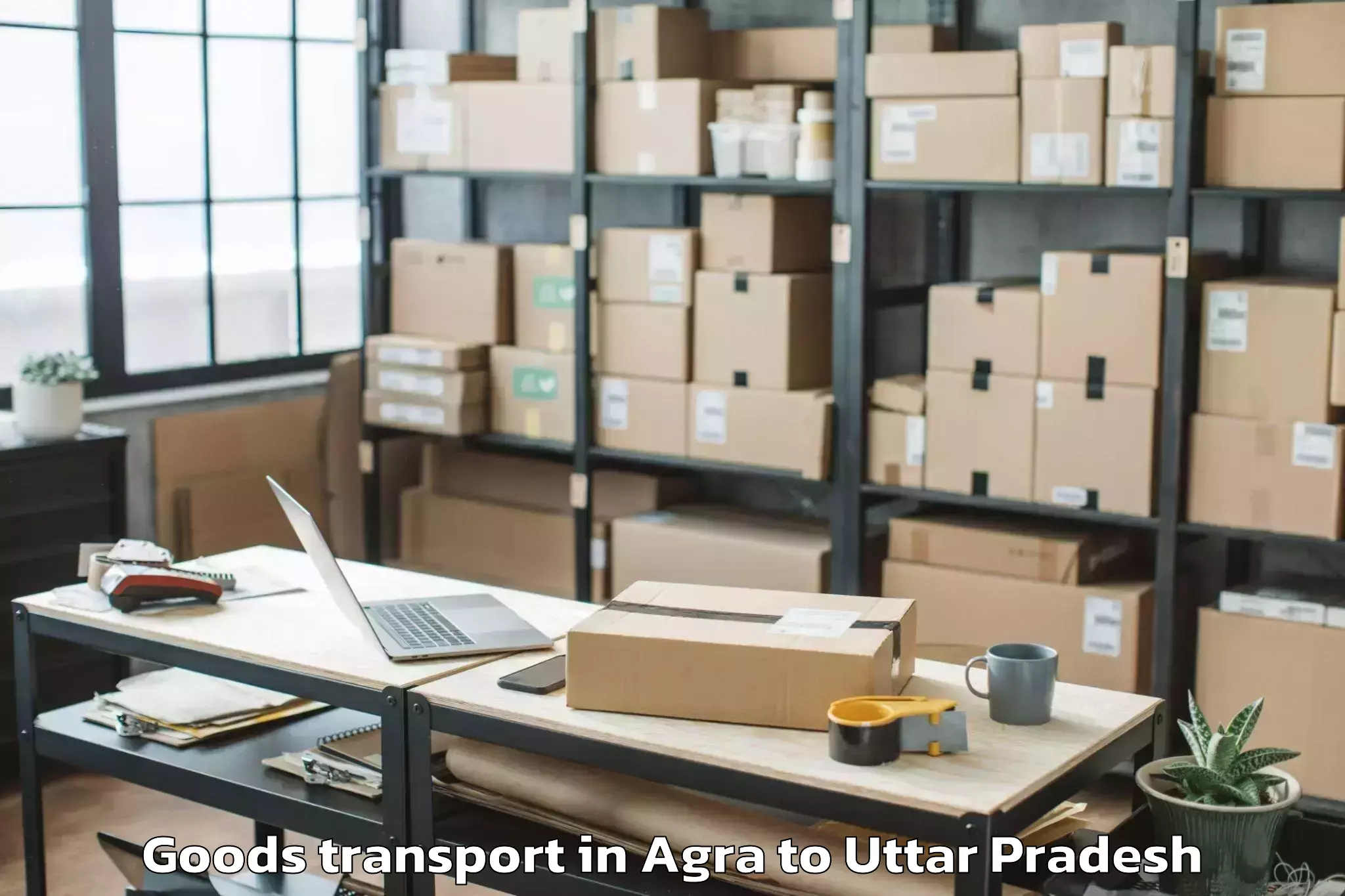 Top Agra to Phulpur Goods Transport Available